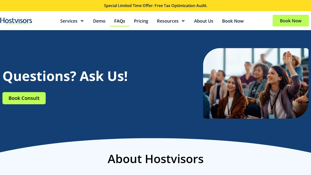 Hostvisors page