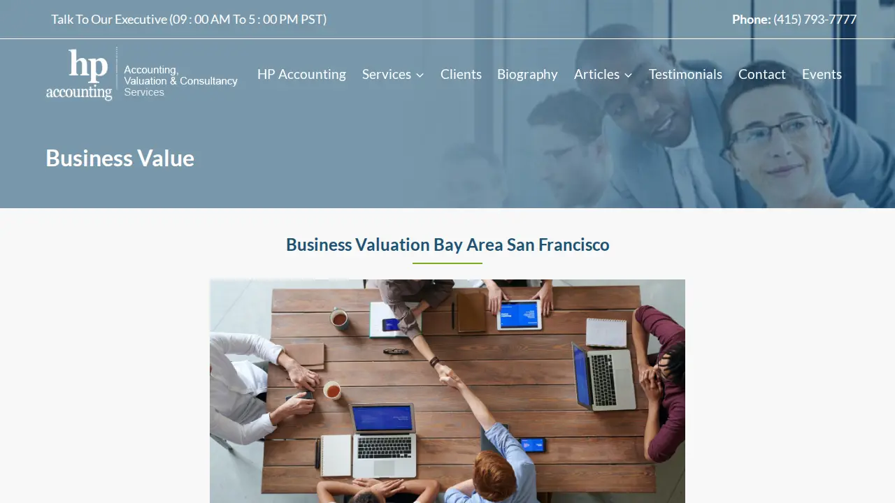 HP Accounting page