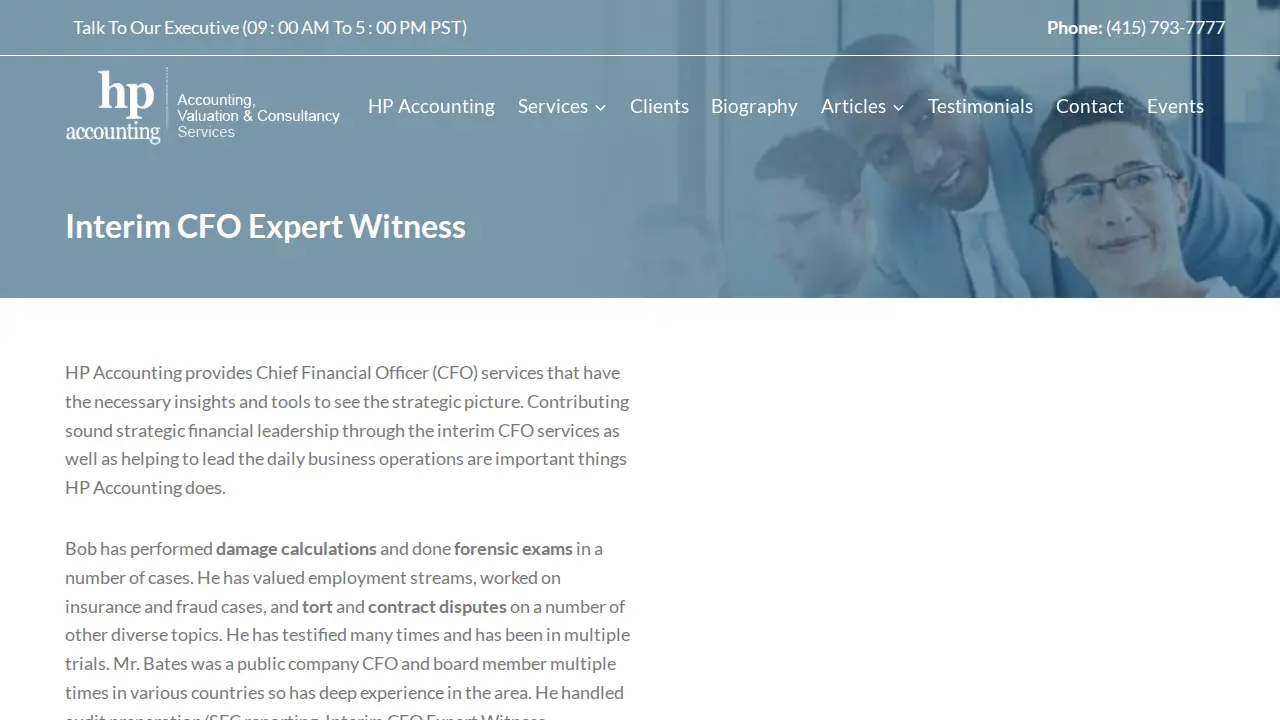 HP Accounting page