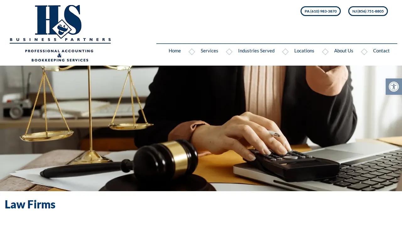 H & S Business Partners page