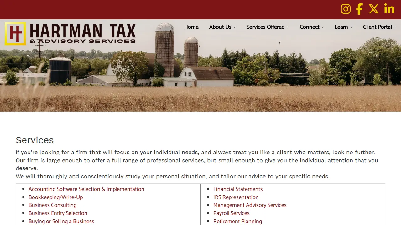 Hartman Tax & Advisory Services, LLC page