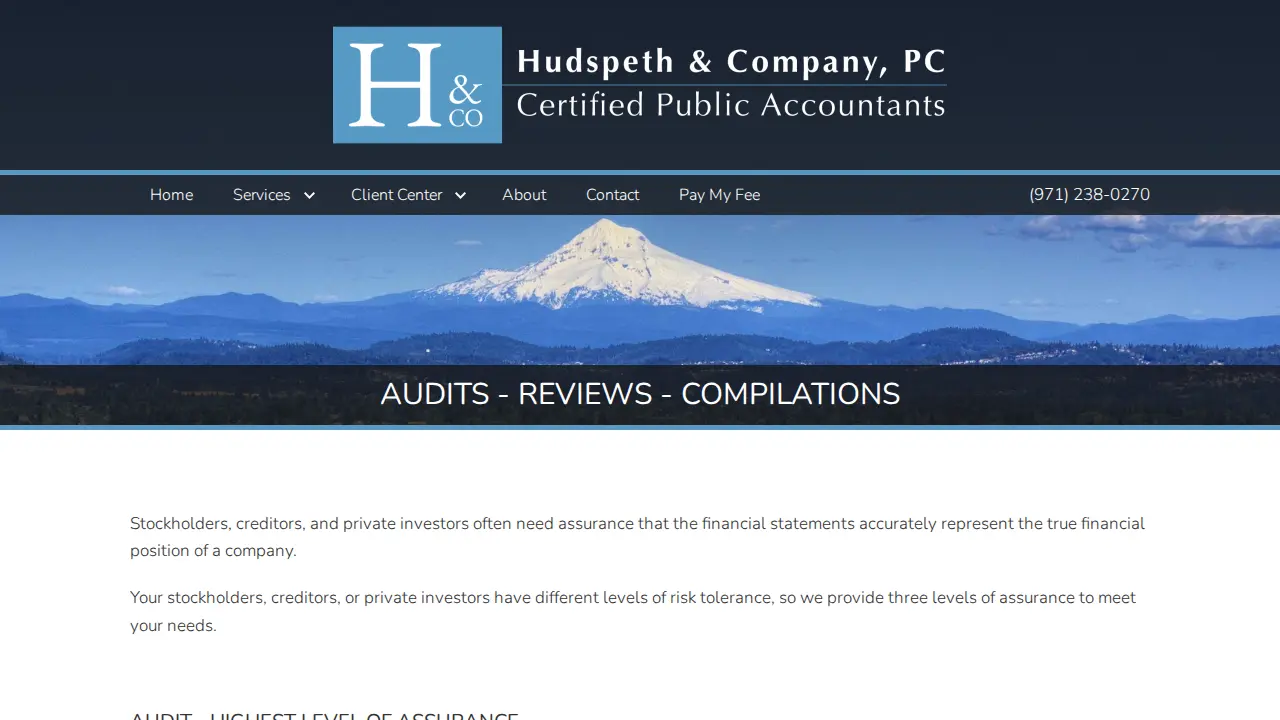 Hudspeth & Company, PC page
