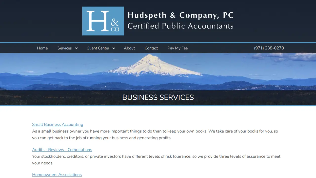 Hudspeth & Company, PC page