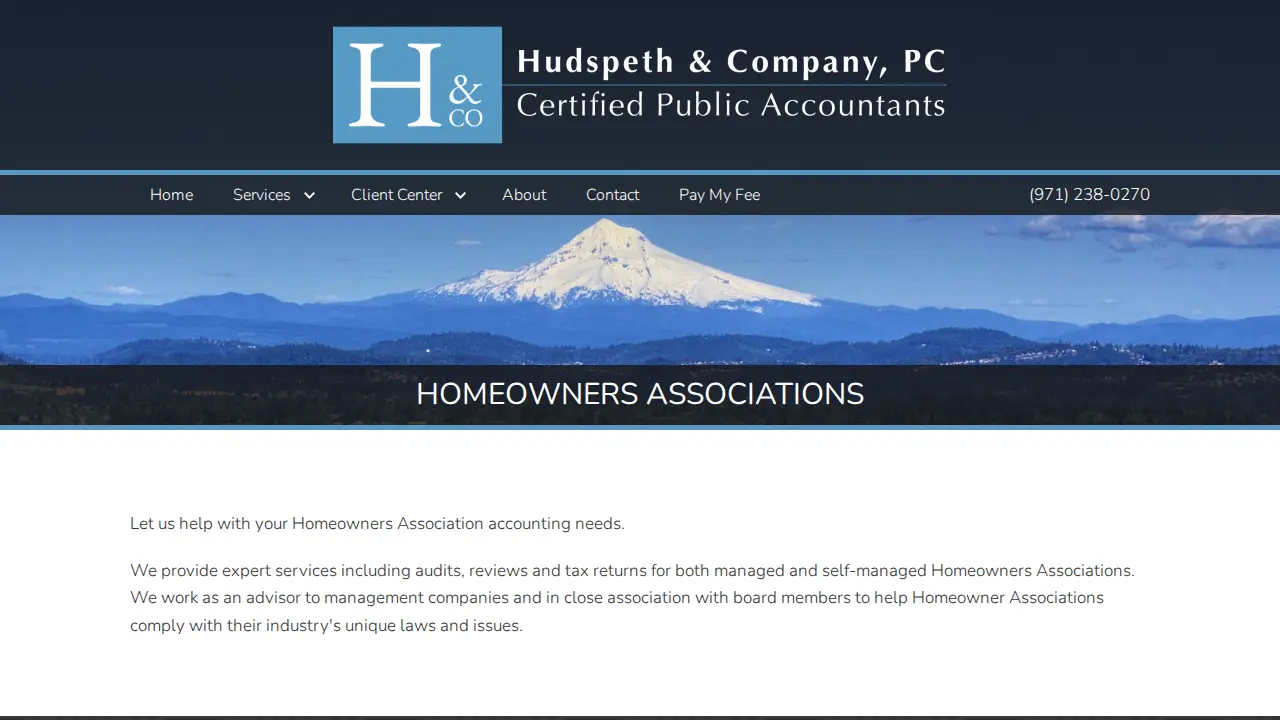 Hudspeth & Company, PC page