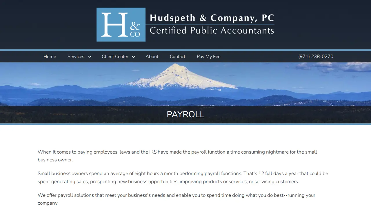 Hudspeth & Company, PC page