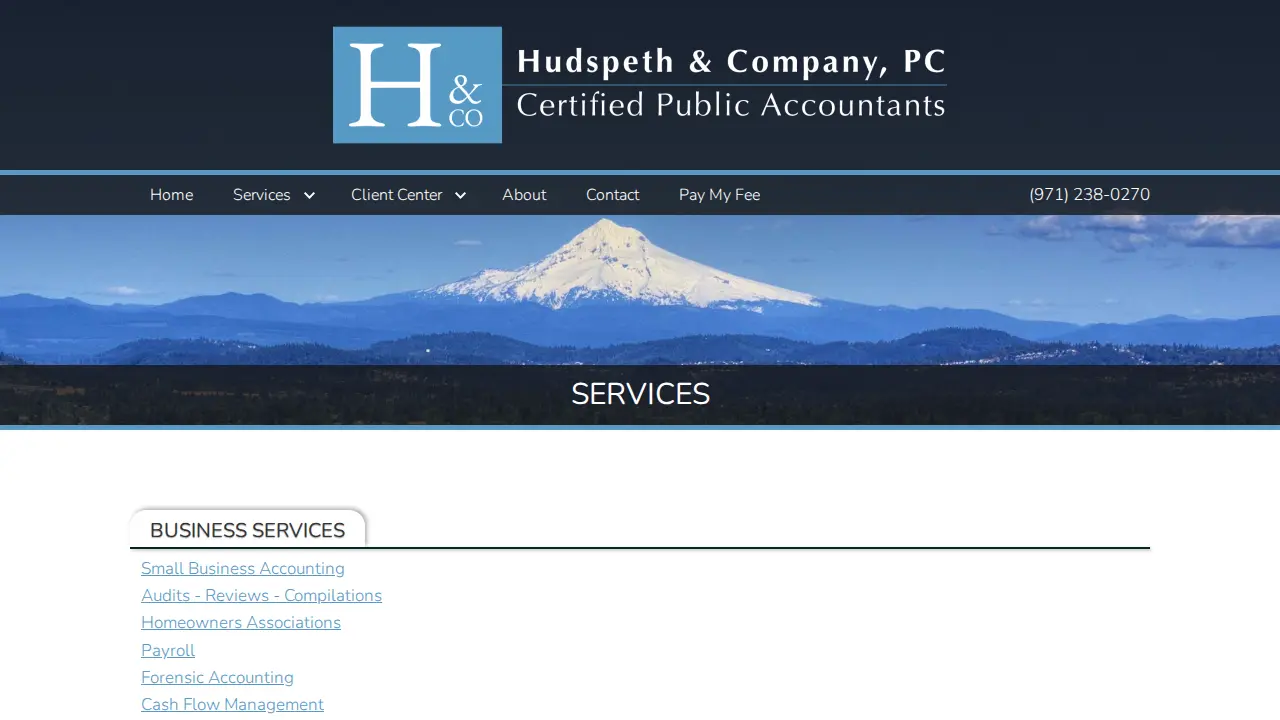 Hudspeth & Company, PC page