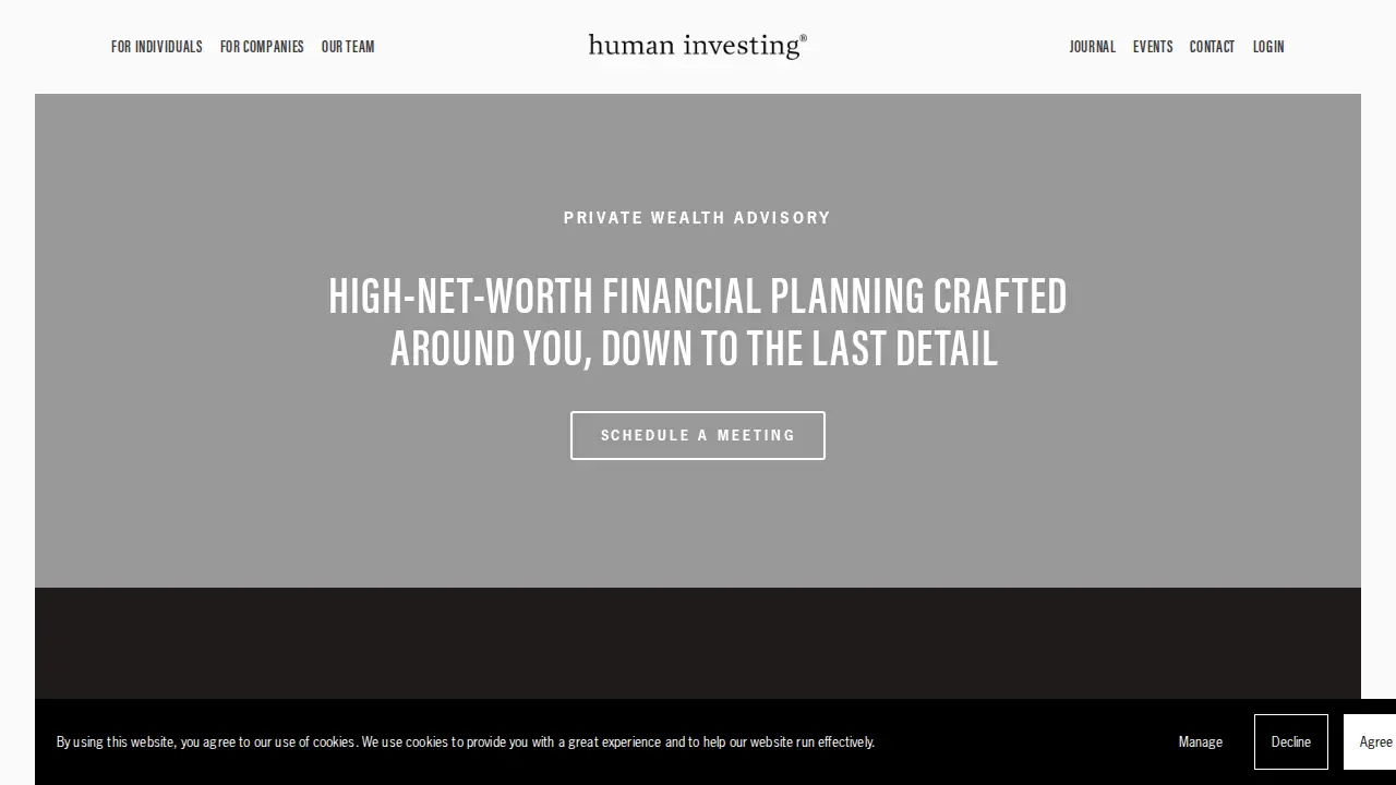 Human Investing page