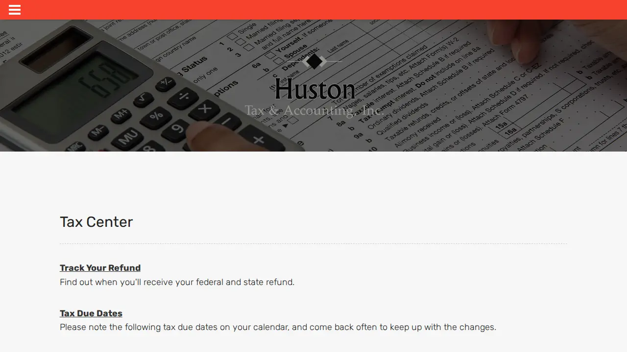 Huston Tax & Accounting, Inc. page