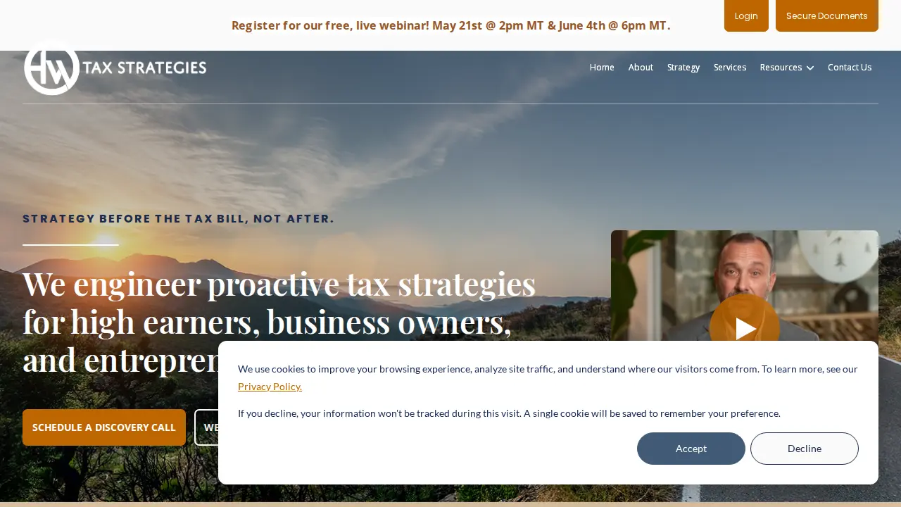 HW Tax Strategies page