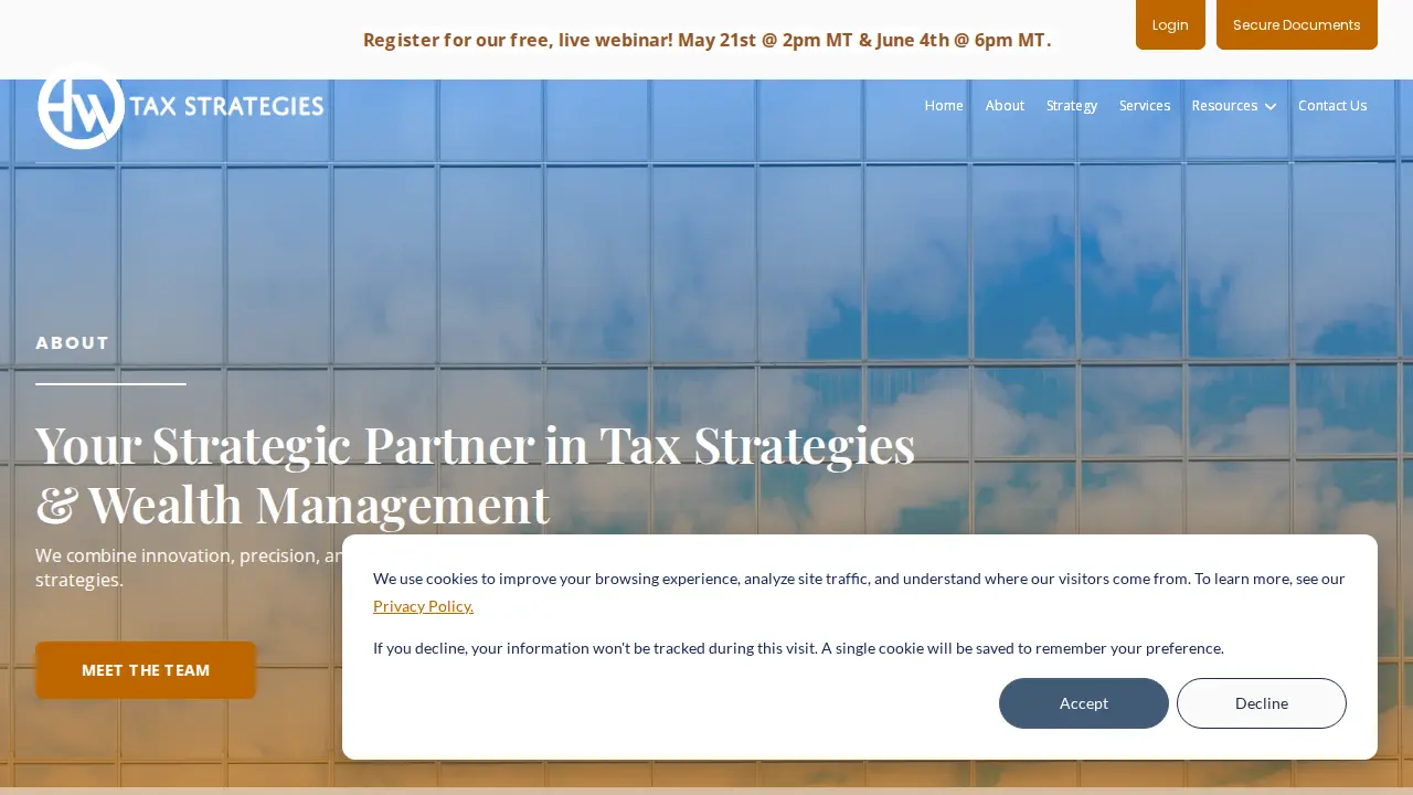 HW Tax Strategies page