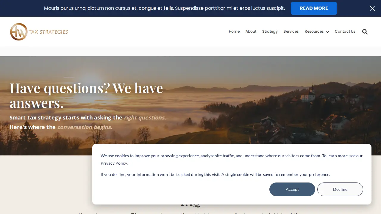HW Tax Strategies page
