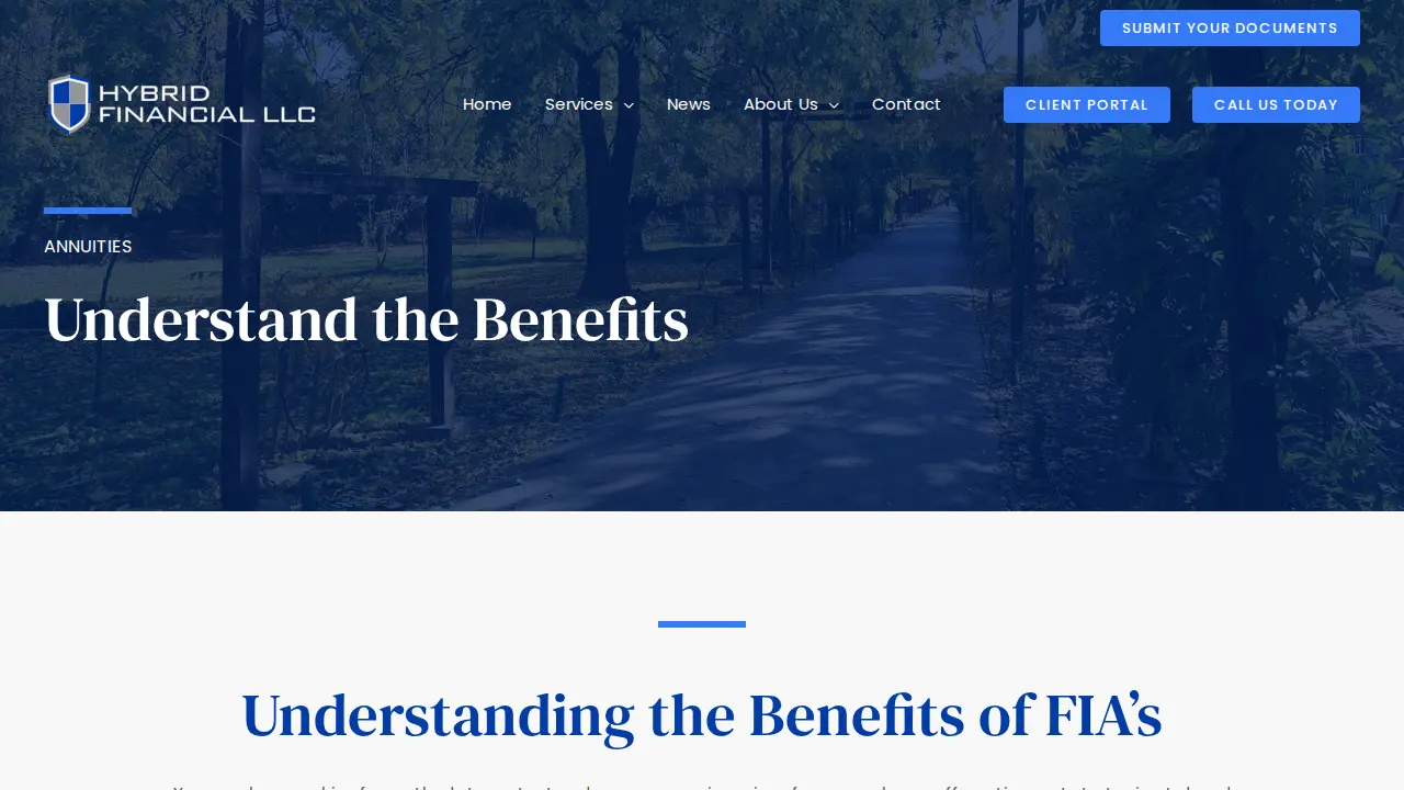 Hybrid Financial LLC & Hybrid Wealth Management LLC page