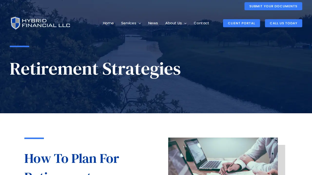 Hybrid Financial LLC & Hybrid Wealth Management LLC page
