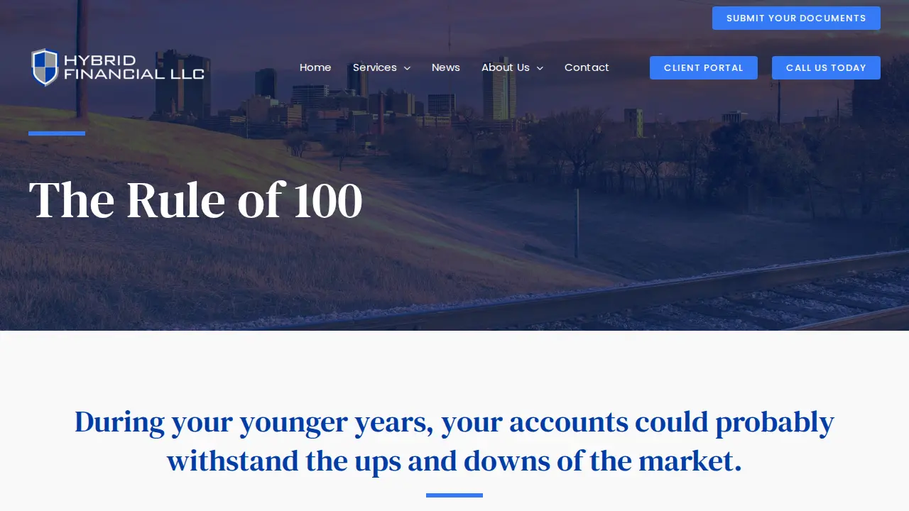 Hybrid Financial LLC & Hybrid Wealth Management LLC page