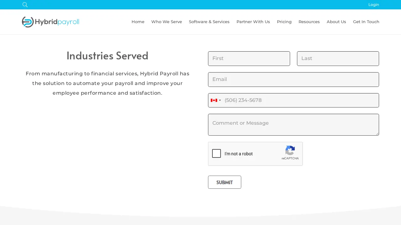 Hybrid Payroll page