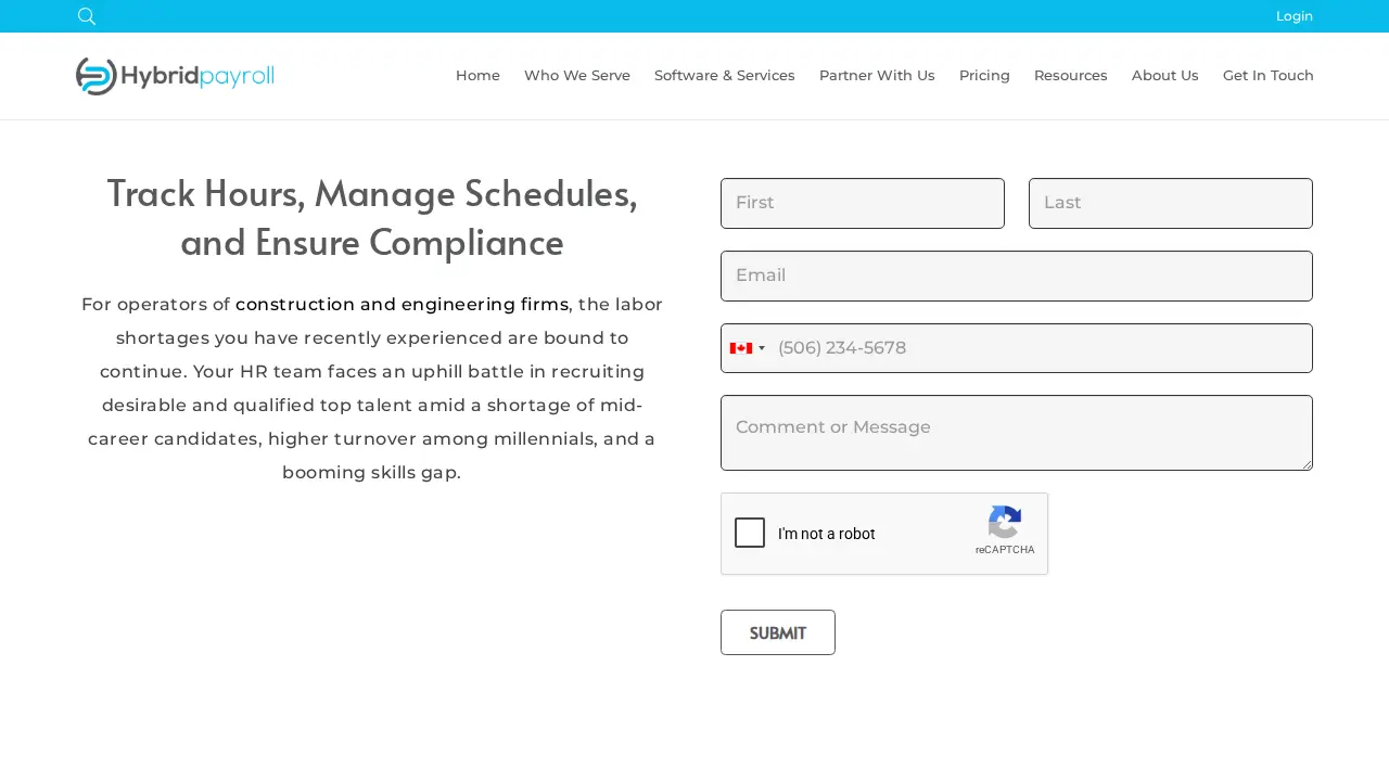 Hybrid Payroll page