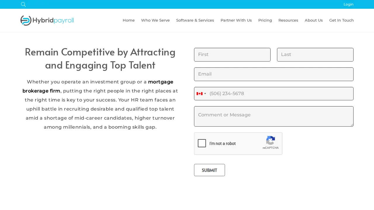 Hybrid Payroll page