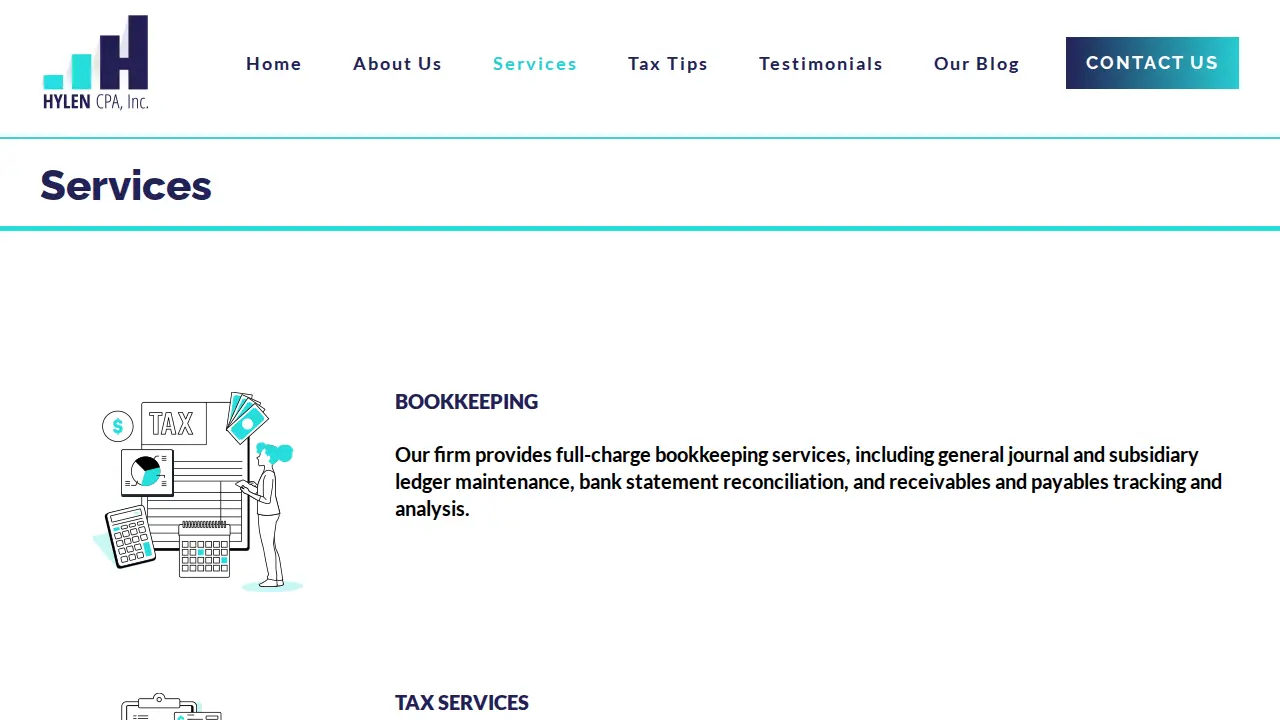 Hylen CPA, Inc. page
