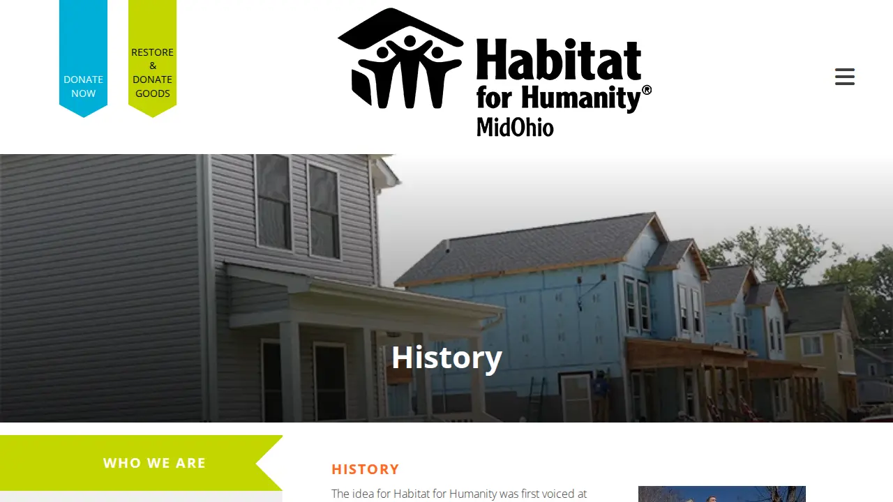Habitat for Humanity MidOhio Family & Program Center, powered by the AEP Foundation page