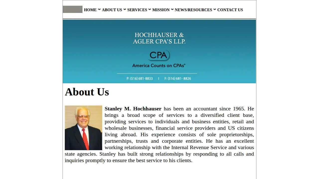 Hochhauser & Agler CPAs, LLP page