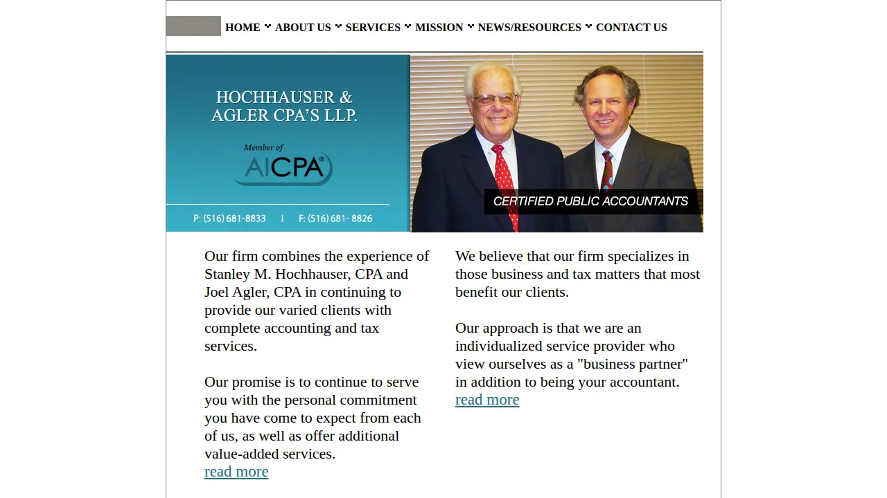 Hochhauser & Agler CPAs, LLP page