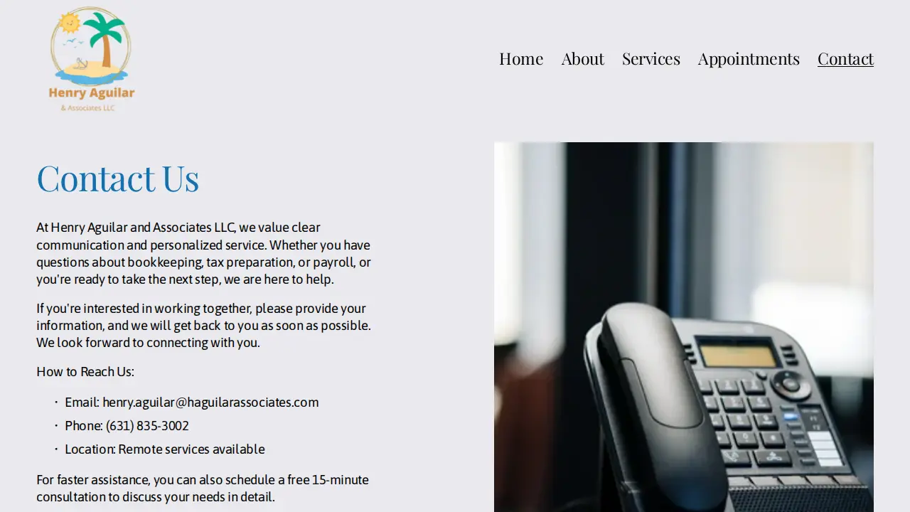 henry aguilar & associates LLC page