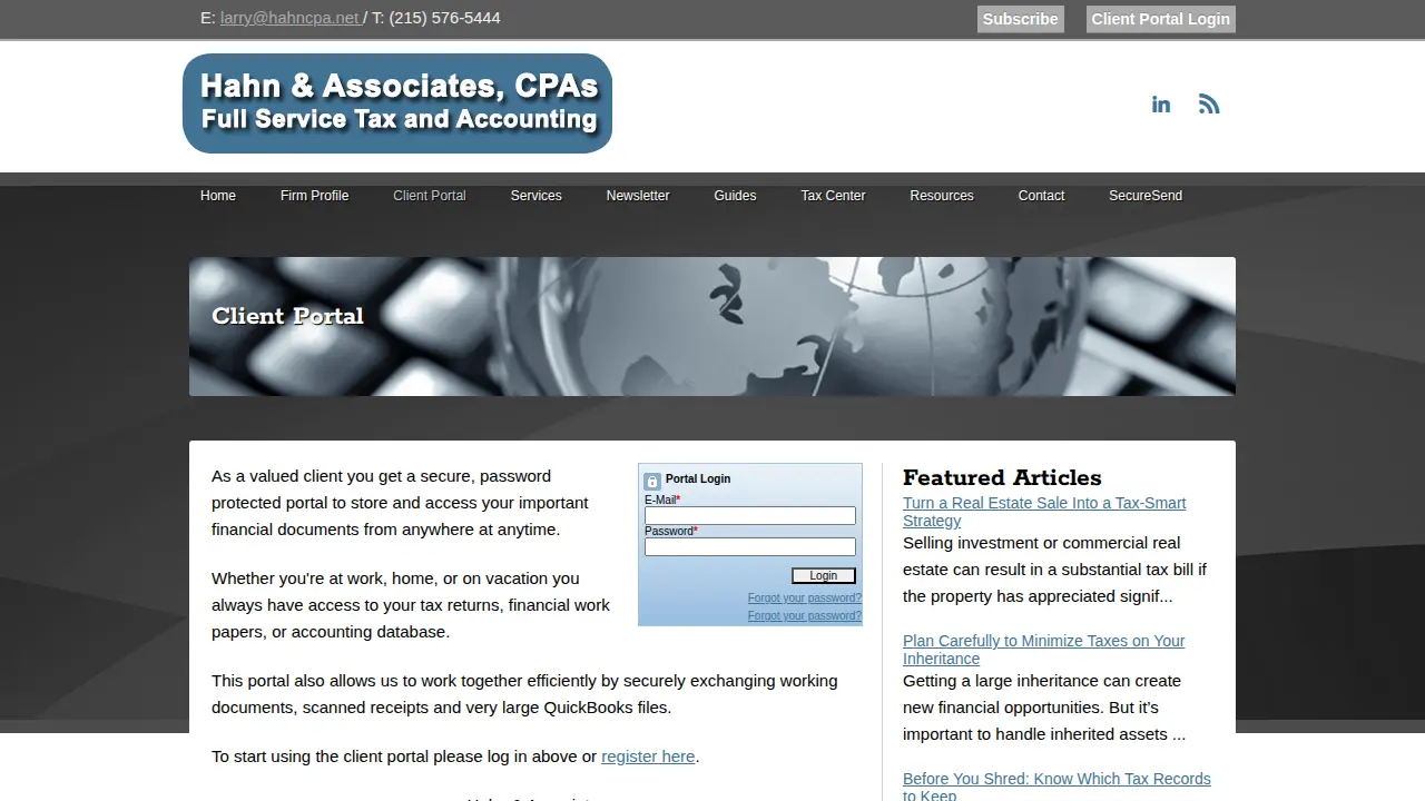 Hahn & Associates CPA'S page