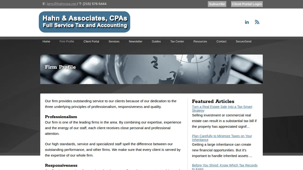 Hahn & Associates CPA'S page