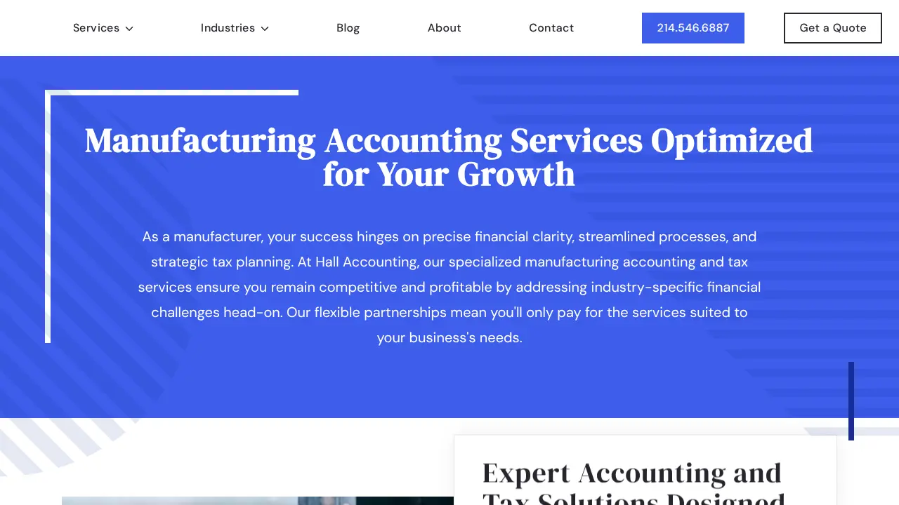 Hall Accounting Company page