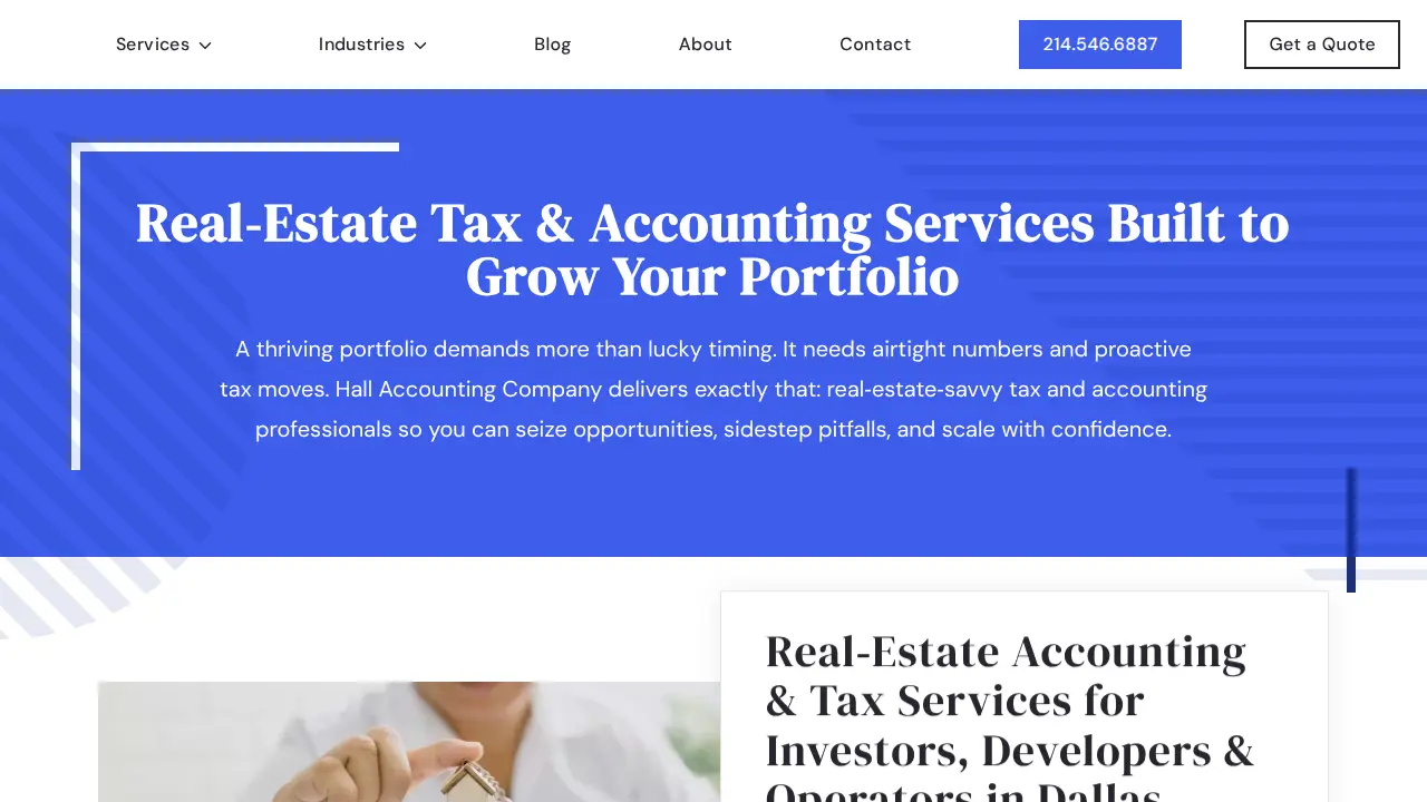 Hall Accounting Company page