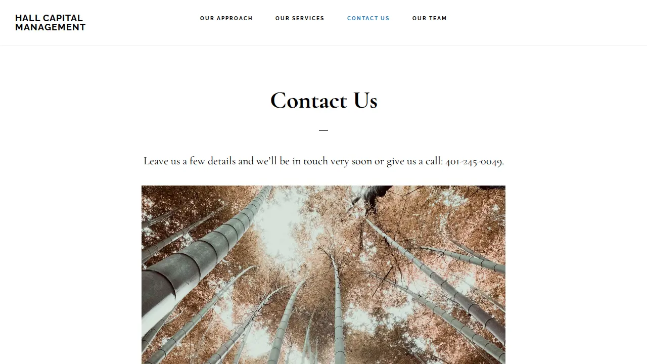 Hall Capital Management Co page