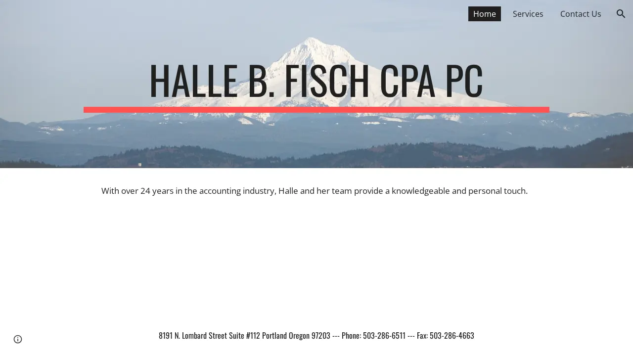 Halle B Fisch CPA PC page