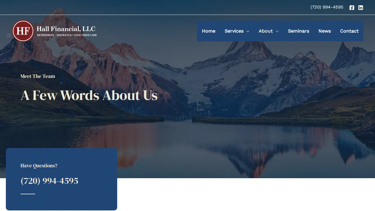 Hall Financial, LLC page