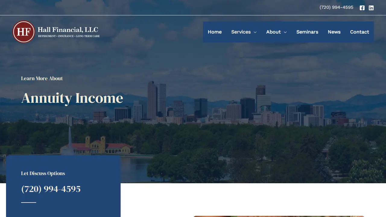 Hall Financial, LLC page