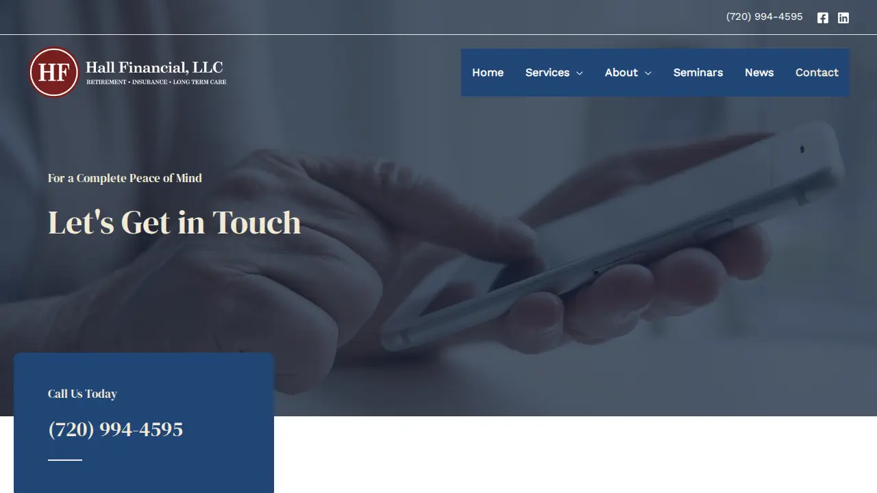 Hall Financial, LLC page