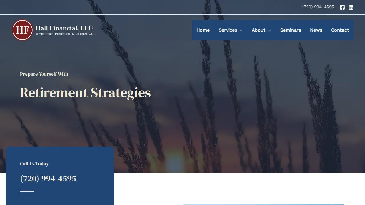 Hall Financial, LLC page