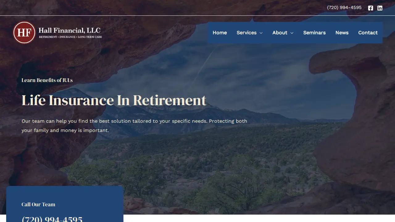 Hall Financial, LLC page