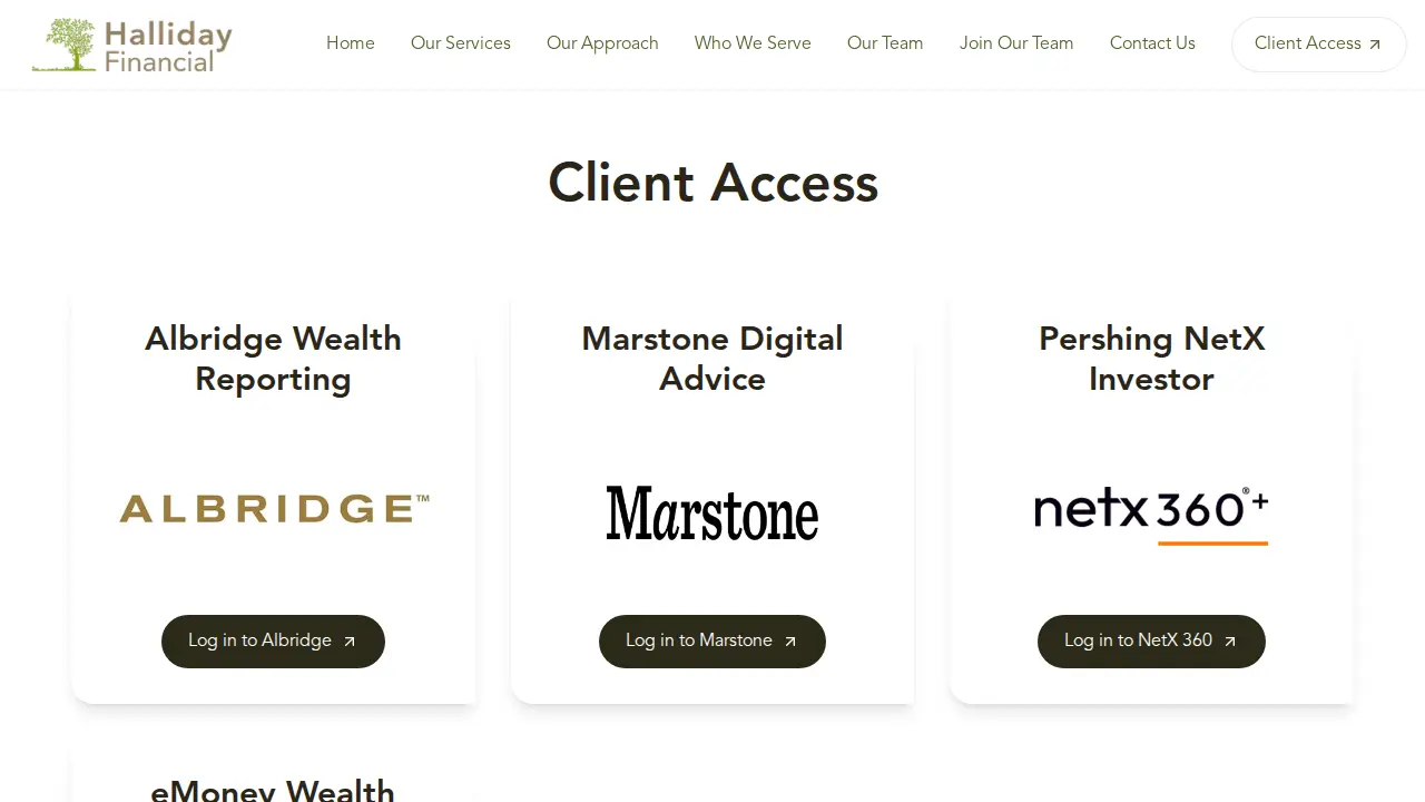 Halliday Financial page