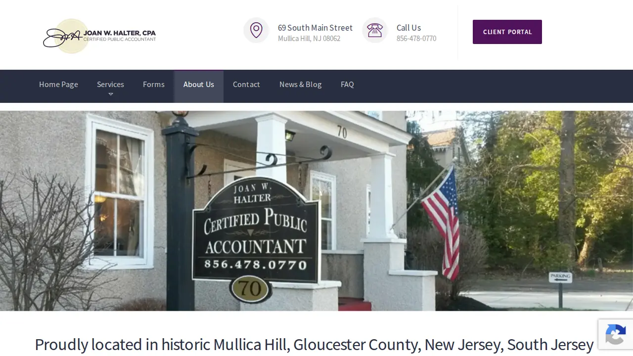 Joan W. Halter, CPA page