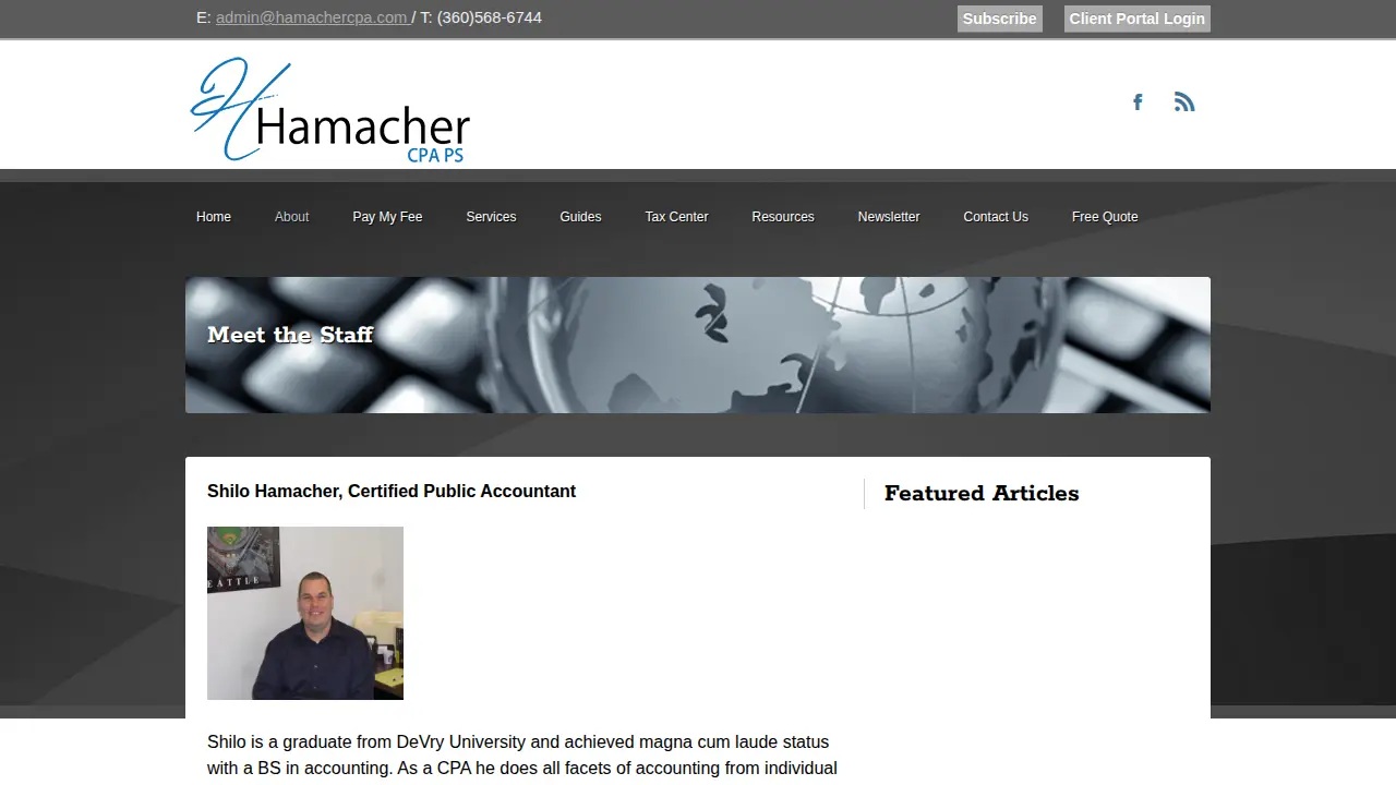 Hamacher CPA page