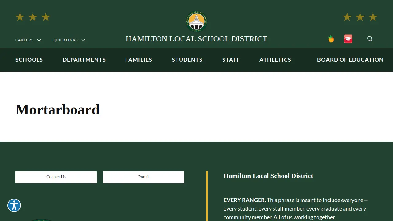 Hamilton Middle School page