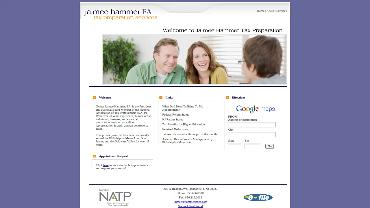 Jaimee Hammer, EA page