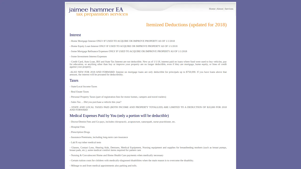 Jaimee Hammer, EA page