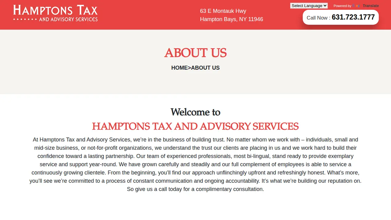 Hamptons Tax and Advisory Services, LLC page