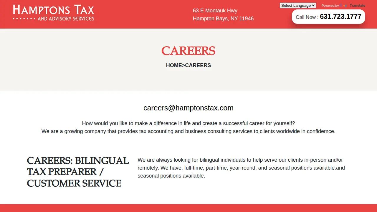 Hamptons Tax and Advisory Services, LLC page