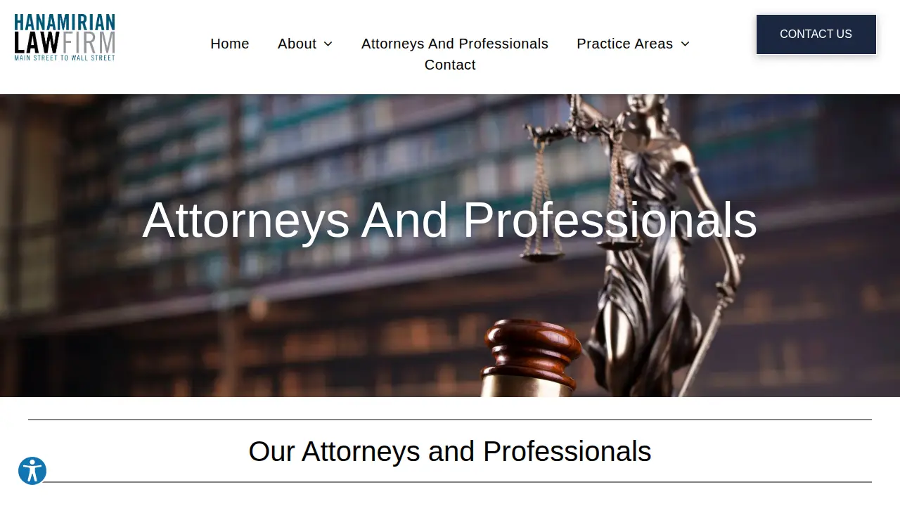Hanamirian Law Firm, P.C. (John Hanamirian--Managing Shareholder) page
