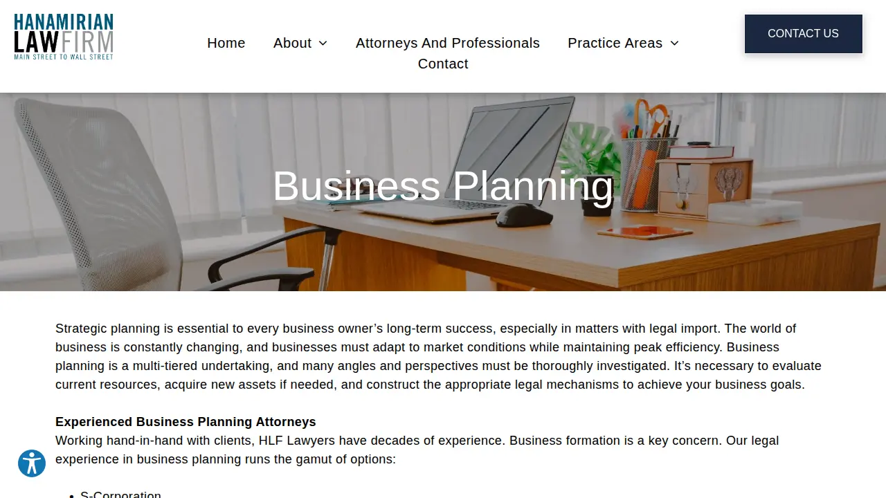 Hanamirian Law Firm, P.C. (John Hanamirian--Managing Shareholder) page