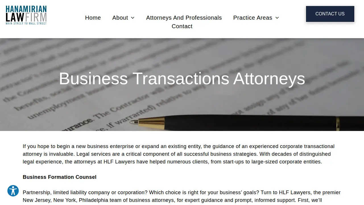 Hanamirian Law Firm, P.C. (John Hanamirian--Managing Shareholder) page