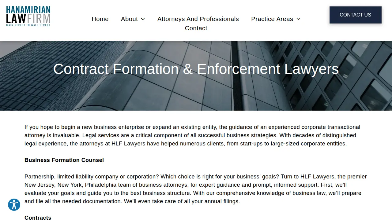 Hanamirian Law Firm, P.C. (John Hanamirian--Managing Shareholder) page