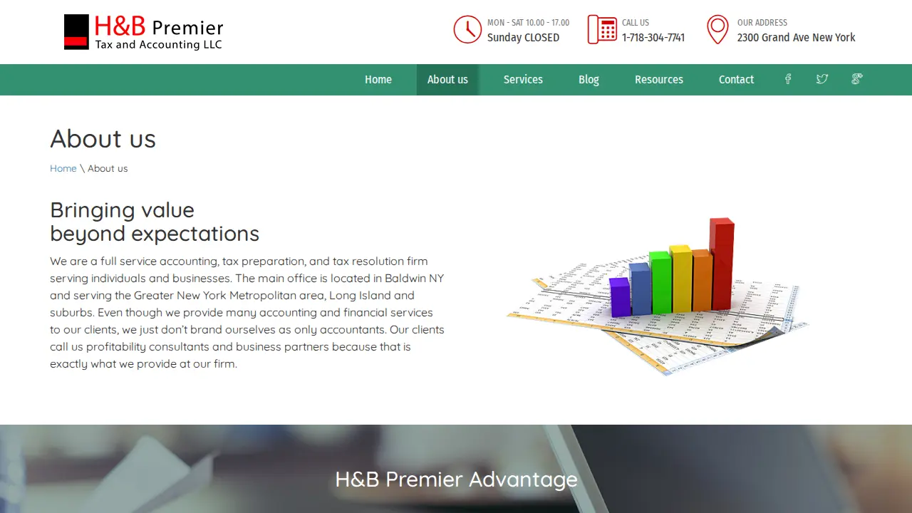 H&B Premier Tax & Accounting LLC page
